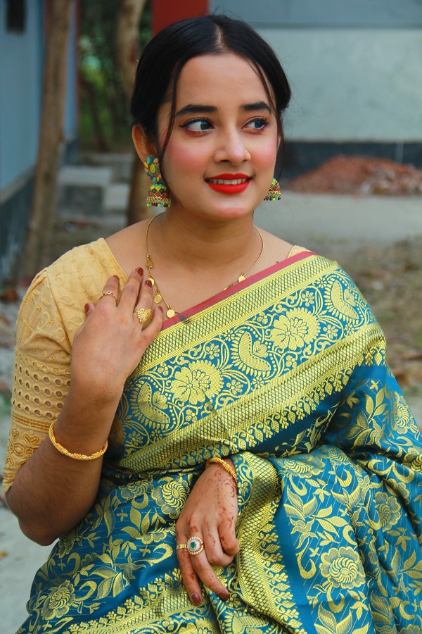 Silk katan sharee