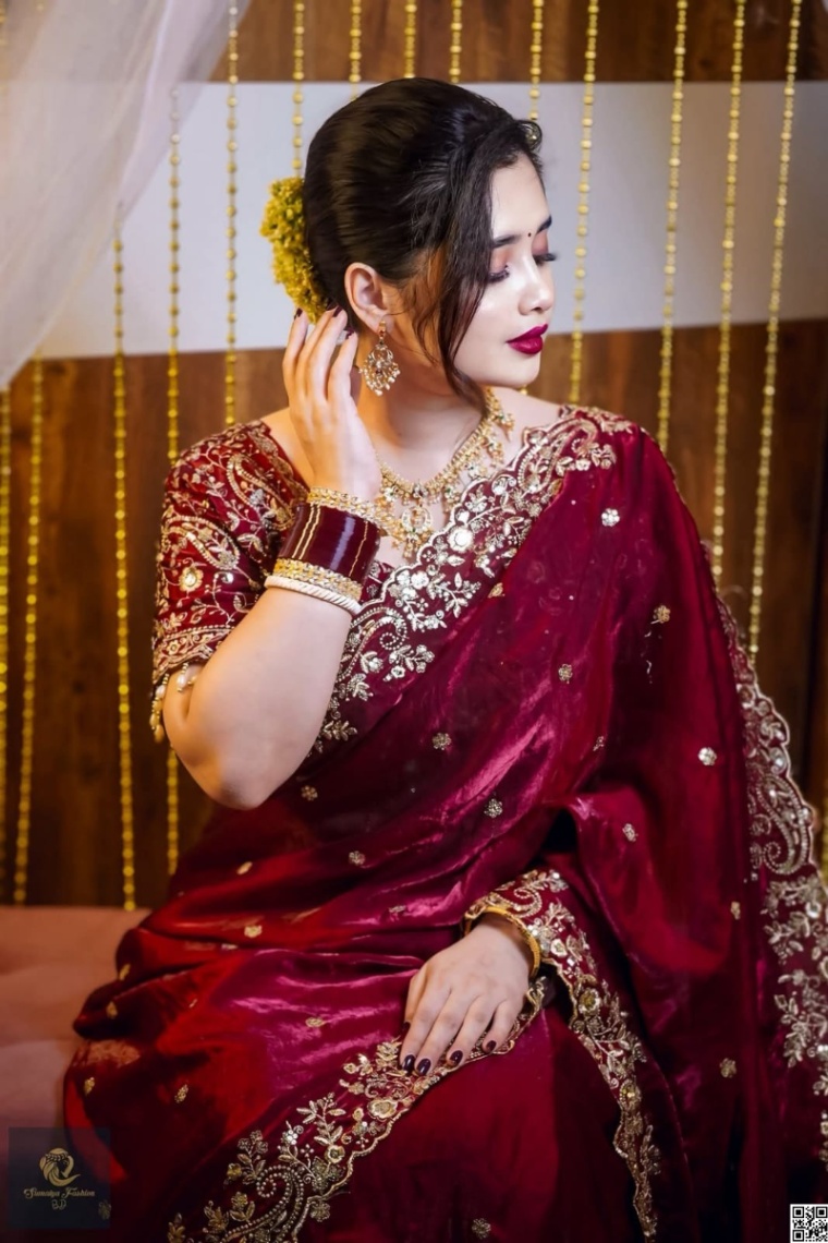 Premium Jemy Chuu Saree - Elegant Bridal Collection