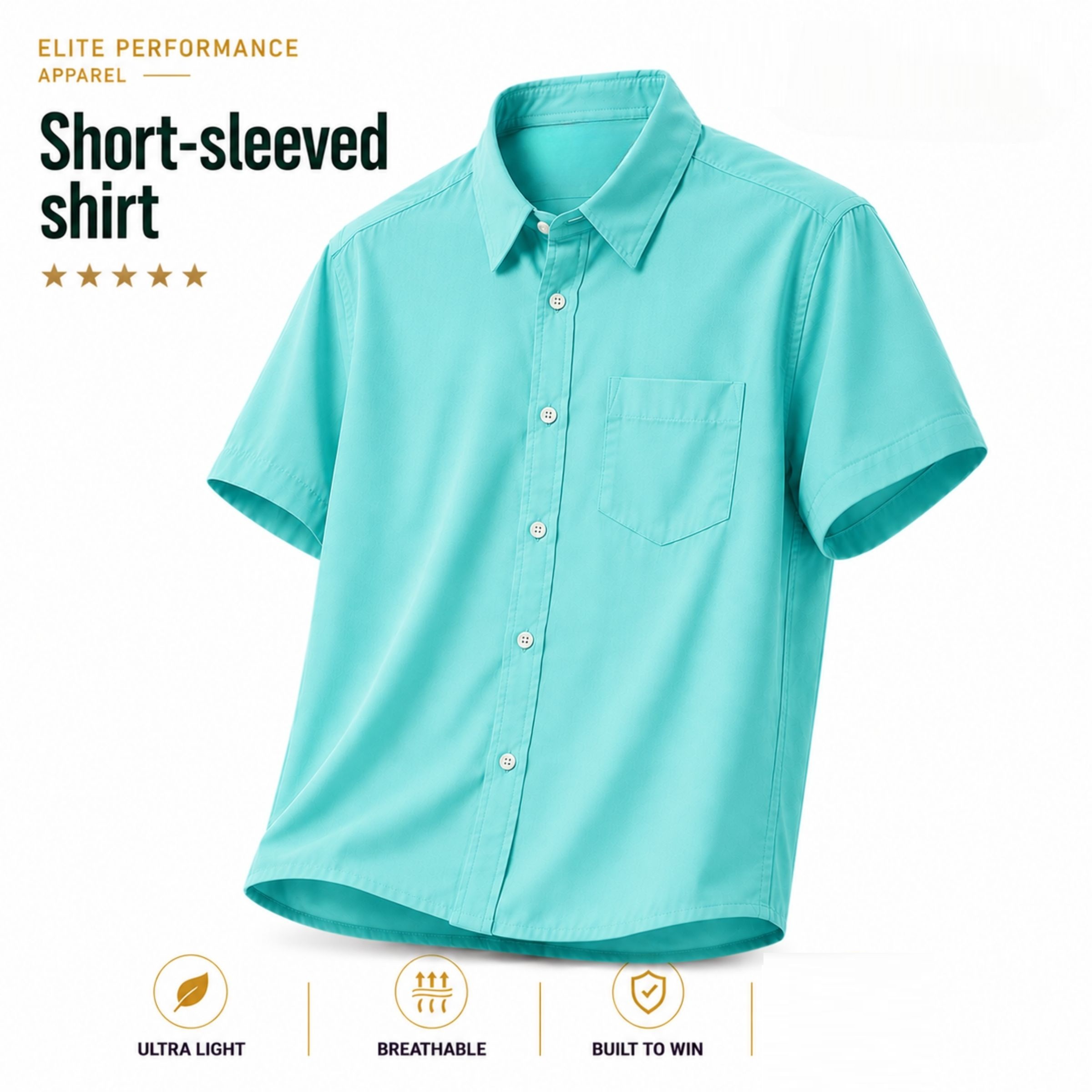 Premium White  Oxford Cotton Hlaf Sleeve Shirt For Men | Soft,  Breathable & Comfortable